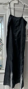 Morgan Le Fay Slip Dress Black Silk Small - Picture 1 of 3