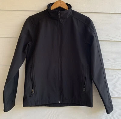 Port Authority Men Jacket Core Soft Shell Full Zip Rain Jacket Size Small Black - Image 1 of 4