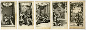 5 Antique Prints-THEATRE-CORNEILLE-LE MENTEUR-CINNA-POLYEUCTE-Anonymous-ca. 1675 - Picture 1 of 1