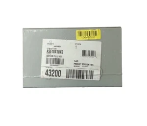 Hoffman 43200, ASE# 10X10X6, SCR CVR, Screw Cover, Pull Box w/ Knockouts  - Picture 1 of 6
