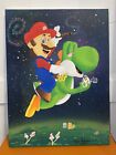 mario yoshi Hand Painted Canvas By Russ holmes overdosed art Next Big Artist 📈