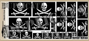 Diorama/Model Accessory - Pirate Flag #3 - 1/72, 1/48, 1/32, 1/35 Scales - Picture 1 of 4