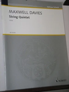 Sheet Music - String Quintet - Davies P M - String Quintet (2014) - Picture 1 of 2