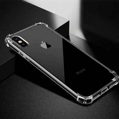 Gorilla Hard Clear Transparent Silicone Case Cover For Apple iPhone X XS  - Image 1 of 3