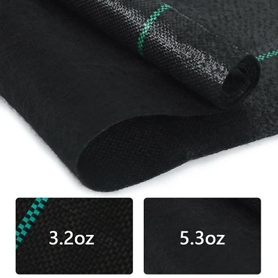 Cubierta de suelo tejida barrera de malezas de jardín tela de paisaje de alta resistencia de 3,2/5,3 oz Foto 1 de 4