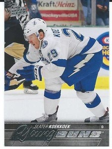 2015-16 Upper Deck Series One 1 SLATER KOEKKOEK #224 Young Guns Tampa Bay 