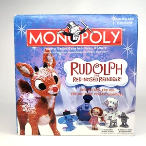 Hasbro Monopoly Rudolph The Red-Nosed Reindeer 2006 Collector's Edition Complete - Foto 1 di 5