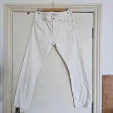 Reiss Woolcombie Slim Fit White / Cream Jeans Size 30