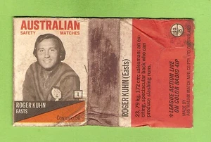#D112. 1975 BRL EASTS RUGBY LEAGUE MATCHBOX COVER #4 ROGER KUHN - Picture 1 of 1