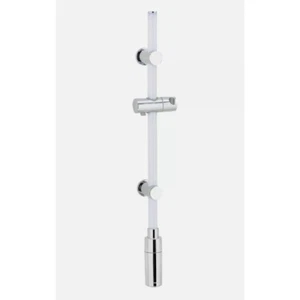 WENKO Dusch Stange LED weiß Brause Garnitur Dusche Armatur 74 cm Bad Halterung - Bild 1 von 7