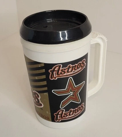 2001 Houston Astros Plastic Mug with Lid Cover