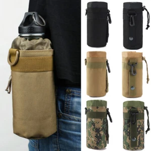 1/2/3Pack Tactical Molle Carrier Water Bottle Bag Belt Holder for Hiking Camping - Picture 1 of 18
