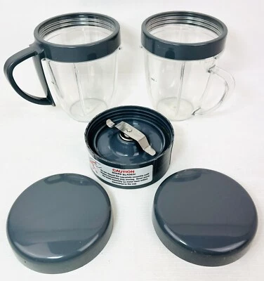 NutriBullet Blender Juice Extractor Replacement Parts: Blade Cups Lids Rings NEW - Image 1 of 4