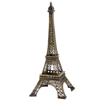 Decoración de Escritorio Hogar Metal Separable Miniatura Estatua Torre Eiffel Modelo Tono Bronce - Imagen 1 de 4