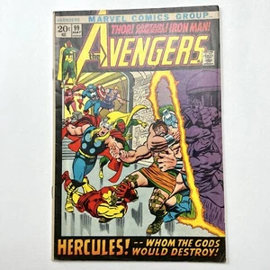 Marvel Avengers #99 1972 Comic Barry Windsor Smith Thor Iron Man Hercules - Picture 1 of 16