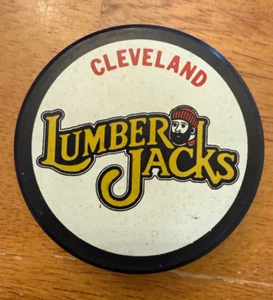 Vintage 1995 Cleveland Lumber Jacks 50th Anniversary Puck ! Hockey Puck - Picture 1 of 2