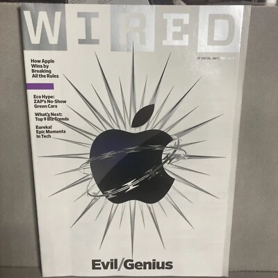 2008 APRIL WIRED MAGAZINE - APPLE Computer THE EVIL/GENIUS 16.04 - Image 1 of 3