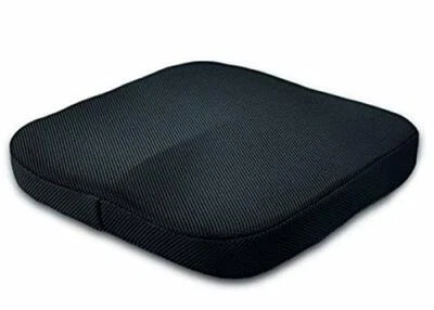 Backless Adult Car Booster Seat Cushion Comfort Back Basic Black Memory Foam NEW