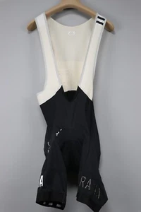 RAPHA Pro Team Vintage Italy Black/White Padded Bib Shorts Cycling Mens Sz M - Picture 1 of 21