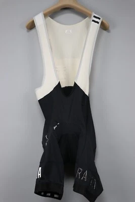RAPHA Pro Team Vintage Italy Black/White Padded Bib Shorts Cycling Mens Sz M - Image 1 of 4