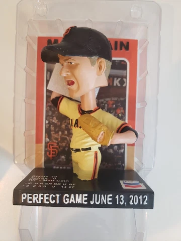 Matt Cain - San Jose Giants Perfect Game Bobblehead bobblecard 2022 NEW in BOX! Cover