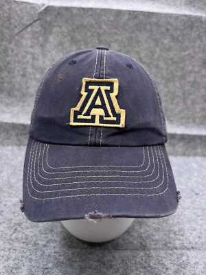 Arizona Wildcats TOTW Hat Cap Strap Back Adult Blue 100% Cotton NCAA Distressed - Image 1 of 4
