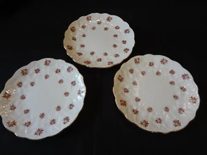 Aynsley English China Rosedale - 3 platos de pan - rosas rosadas Hathaway - Imagen 1 de 4