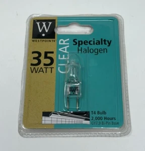 Westpointe 35 Watt Clear Specialty T4 Light Bulb 2000 hr 120V GY7.9 Bi-Pin 70915 - Picture 1 of 2