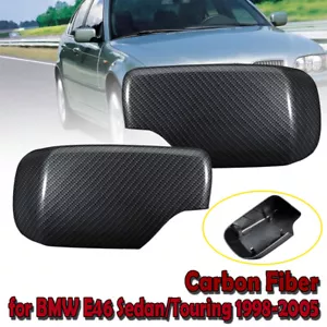 Cubierta de espejo retrovisor lateral de fibra de carbono para BMW E46 serie 3 1998-2005 - Imagen 1 de 7