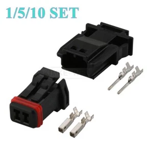 Kit de enchufe conector de 2 pines JAE para motocicleta automóvil macho hembra para Harley Davidson nuevo - Imagen 1 de 4