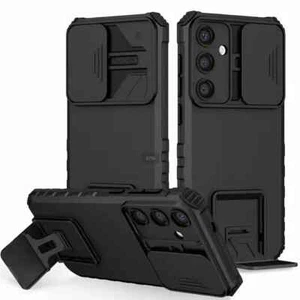 Shockproof Heavy Duty Hard Phone Case with Stand for Galaxy S23 Ultra - Picture 1 of 4