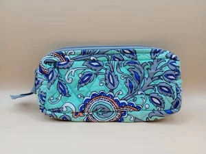 Vera Bradley Pencil Case Teal Green Paisley Print No Stains Or Tears Approx 7x4 - Picture 1 of 5