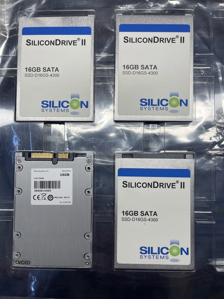 Silicon Systems SiliconDrive II 16GB SATA SSD-D16GS-4300 N.O.S never used. - Image 1 of 2