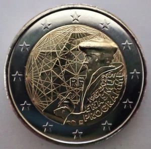 Frankreich 2 Euro Münze 2022 Erasmus Programm UNC - Bild 1 von 3