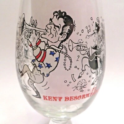 Kentucky Derby Party Hurricane Glass 2008 Kent Desormeaux cajún jockey recuerdo Foto 1 de 4