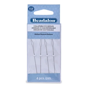 Agujas para ojos plegables Beadalon, 2,5 pulgadas (6,4 cm), medianas, 4 piezas - Imagen 1 de 1