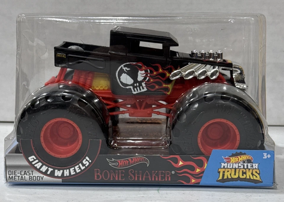 Mattel Hot Wheels Monster Truck Big Size Bone Shaker 1/24 Model Car HNM40