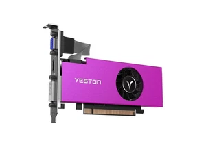 YESTON RADEON RX 550 4GB GDDR5 1183MHZ VGA HDMI DVI GRAPHICS CARD RX550‑4G D5 LP - Picture 1 of 1