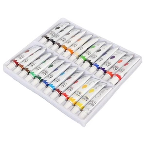 24 Color Gouache Tube Set 12ml Each Strong Covering Power Acrylic Paint New~ - Photo 1/12