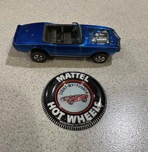 🔥 Hot Wheels RL Redline - Light My Firebird Blue - Original HW #6412 1969 Pin - Picture 1 of 14