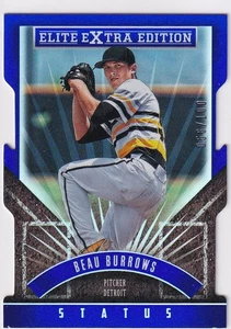 2015 Panini Elite Extra Edition Status Blue Die-Cut 056/100 BEAU BURROWS #23 - Picture 1 of 2