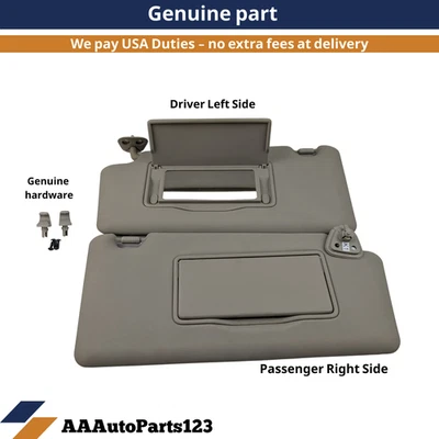 08-2013 JUEGO DE PARASOL NISSAN ROGUE PARASOL PAR DE PARASOLES LH RH OEM GRIS Foto 1 de 4