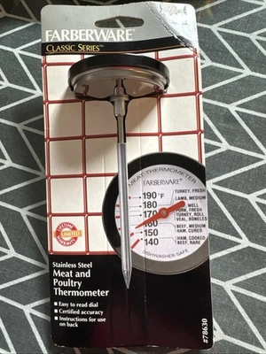Farberware Termómetro Profesional para Carne Nuevo Antiguo Stock Foto 1 de 4