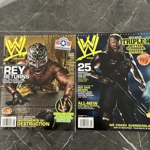 WWE magazine 2007 August And September Triple H Mysterio - Picture 1 of 3