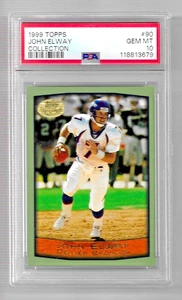 1999 TOPPS FOOTBALL CARD #90 HOF JOHN ELWAY PSA 10 COLLECTION LOW POP BRONCOS - Picture 1 of 5