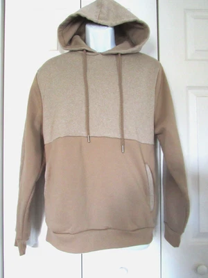 SMITH & MILLS~ Sudadera con capucha polar 2 tonos tostado/caqui para hombre~ M Foto 1 de 4