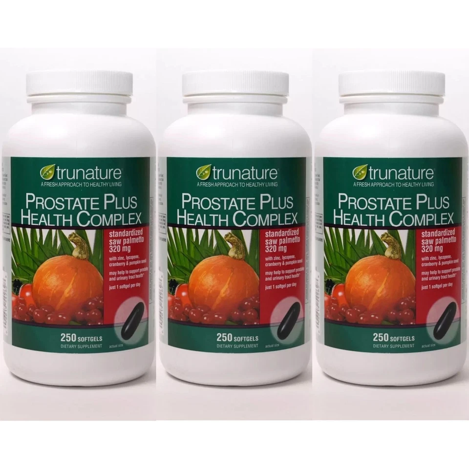 Trunature PROSTATE PLUS HEALTH COMPLEX - Pack of 3 Saw Palmetto with Zinc - Image 1 of 4