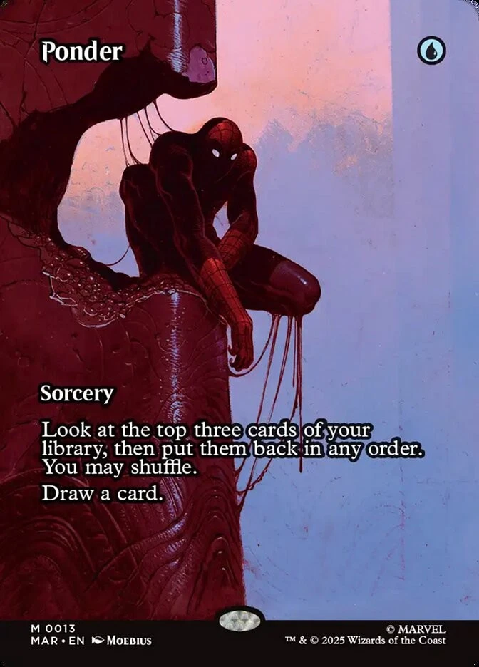 MTG Magic the Gathering Ponder (13/40) Marvel Universe LP - Image 1 of 1