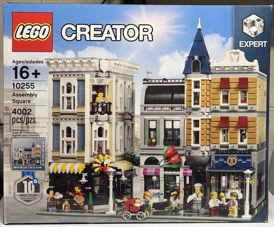 NUEVO LEGO Creator Expert: 10º Aniversario Edificio Modular 10255 Montaje Cuadrado Foto 1 de 4