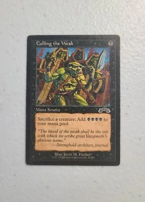 Culling the Weak Magic: The Gathering Exodus (1998)#055 Rare Near Mint Condition - Image 1 of 2
